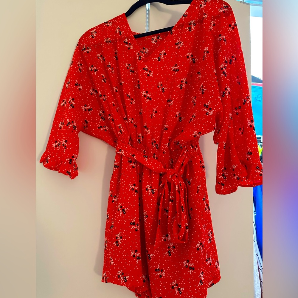 Jack By BB Dakota Red Romper